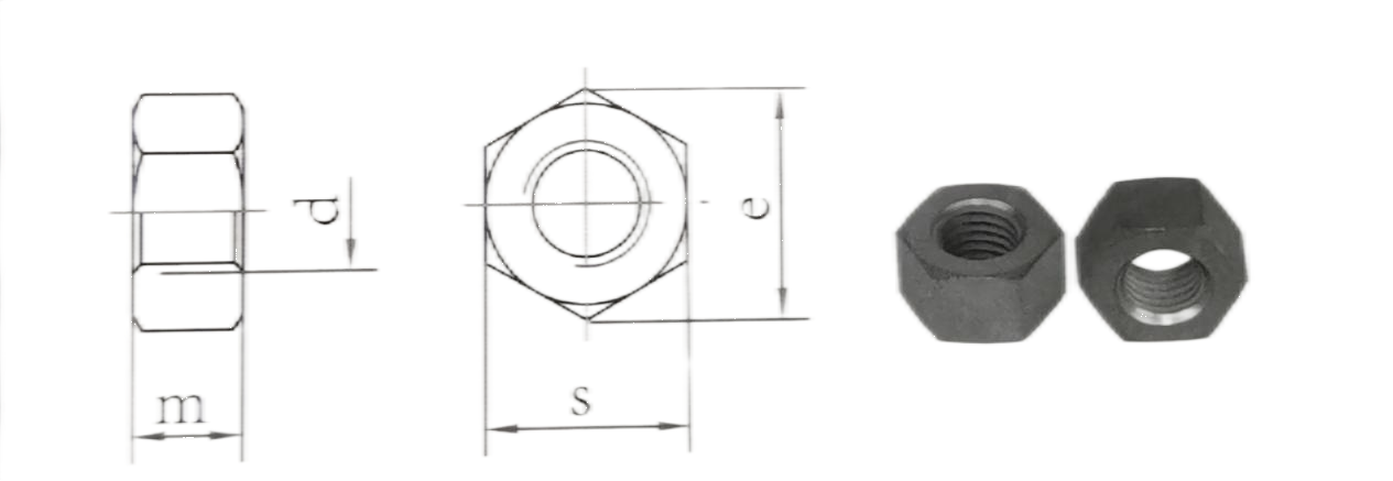 Écrous hexagonaux en titane DIN934